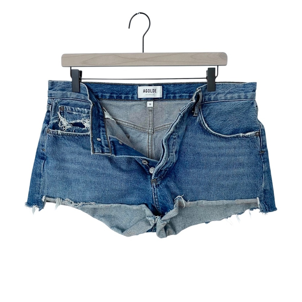 AGOLDE Parker Vintage Cutoff Denim Shorts - Excellent Pre-Loved Condition, 30 - Picture 6 of 16